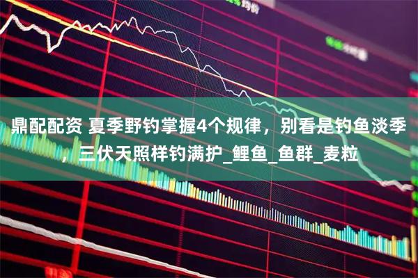 鼎配配资 夏季野钓掌握4个规律,别看是钓鱼淡季,三伏天照样钓满护_鲤鱼_鱼群_麦粒